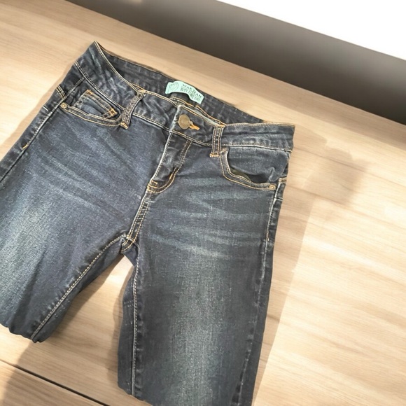 Wax Jeans Butt, I Love You! Dark Denim Jeans Size 1 - Picture 8 of 13